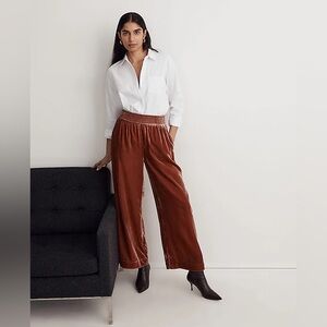 Madewell Rust Wide Leg Pants